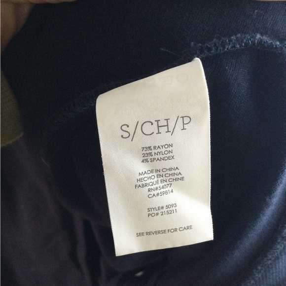 Cabi Lido Collarless Button Front Mid-Length Navy Ponte Knit Jacket Size Small - Picture 13 of 14